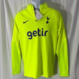 Nike Tottenham Hotspur Neon Yellow Training Top Size M